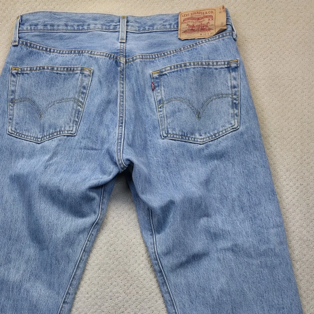 Vintage‎ Levi's 501 XX Jeans Men's W36 L30 Light Wash Button Fly Straight Leg